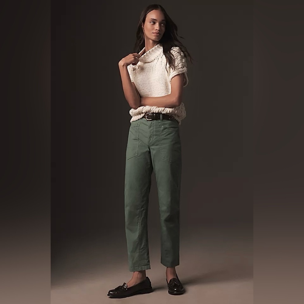 NWT! Anthropologie The Wanderer Mid-Rise Relaxed-Leg Pants by Pilcro  ☮️